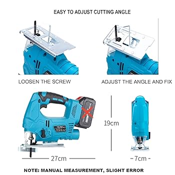 アクセサリー JIG-SAW 20V Jig Saw Compatible with Bauer 20V Cordless Variable